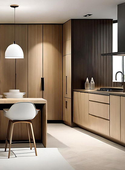Custom kitchen cabinet design in Lucknow
