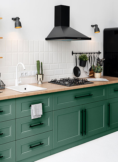 Modern home kitchen interior in Lucknow